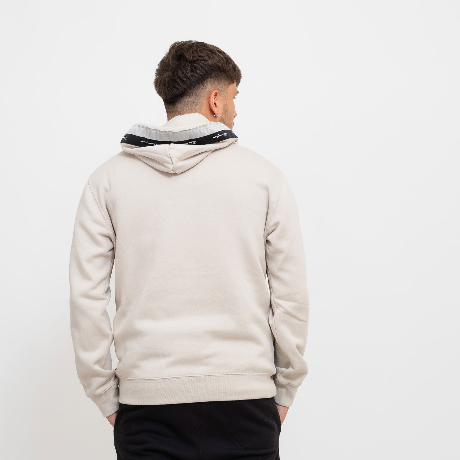 Mikina Champion Taped Logo Hoodie Béžová | 219092-ES057, 1
