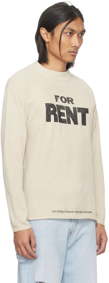 Mikina ERL Printed Crewneck Sweatshirt Béžová | ERL07N026, 3