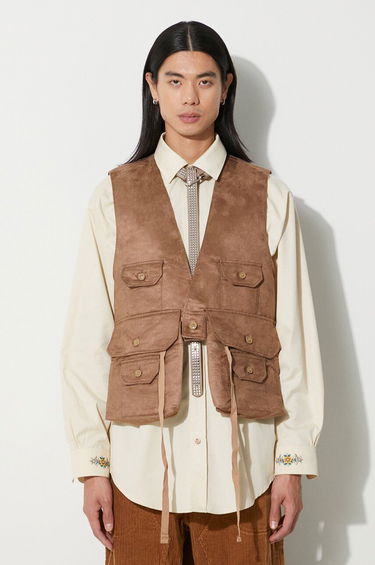 Vesta Engineered Garments Vest Fowl Hnedá | 23F1C002.CT253, 0