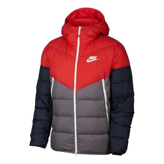 Prešívaná bunda Nike Sportswear Windrunner Down Fill Jacket Červená | 928834-634
