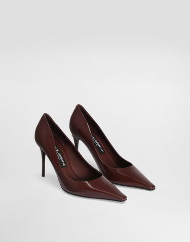 Doplnky Dolce & Gabbana Dolce & Gabbana Polished Calfskin Pumps Vínová | CD1882A103780342, 1