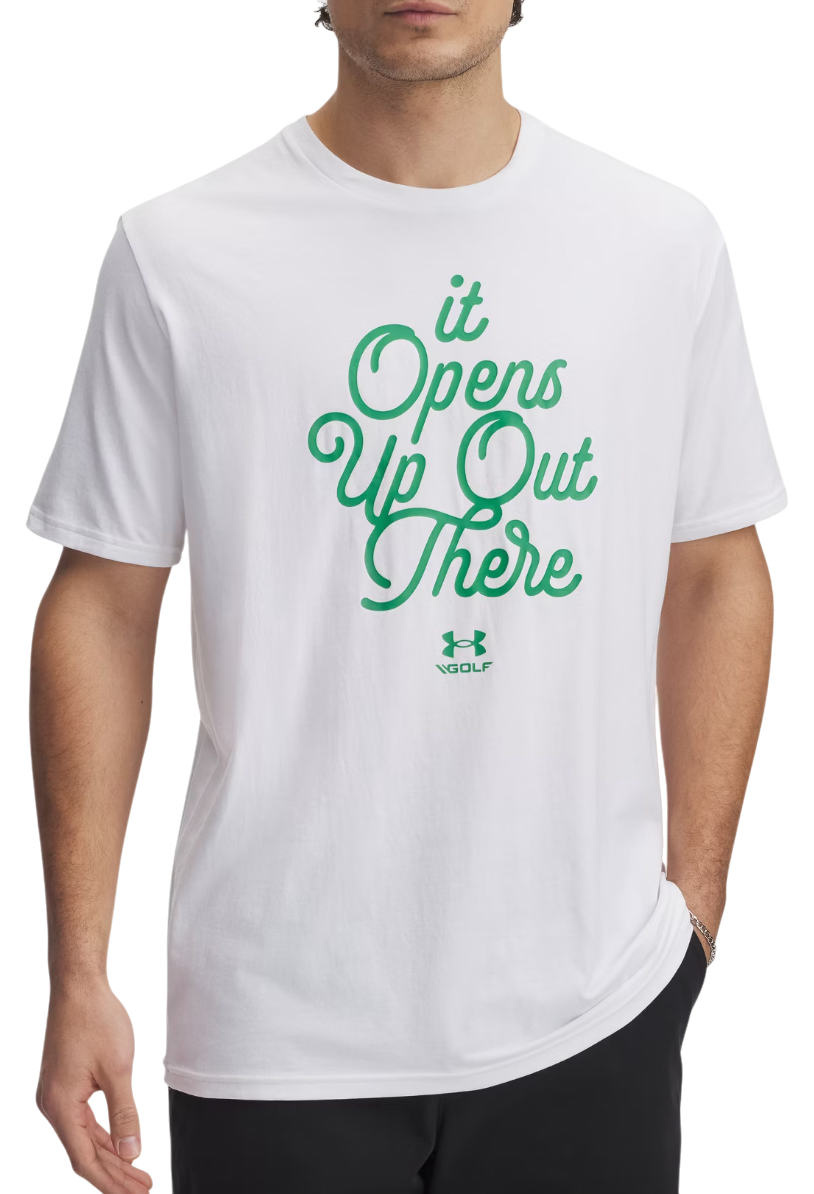 Tričko Under Armour UA 60/40S Golf Open Up Short Sleeve T-Shirt Biela | 1390182-100, 0