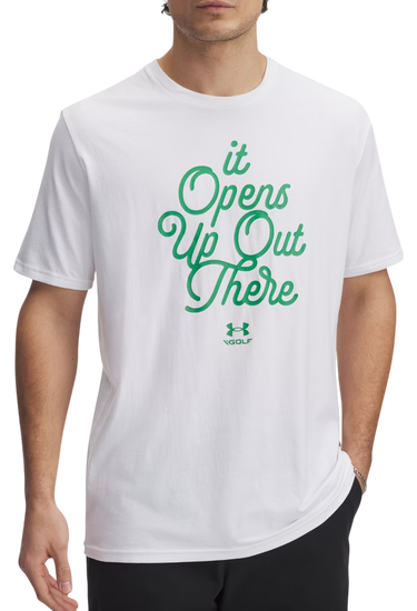 Tričko Under Armour UA 60/40S Golf Open Up Short Sleeve T-Shirt Biela | 1390182-100, 0