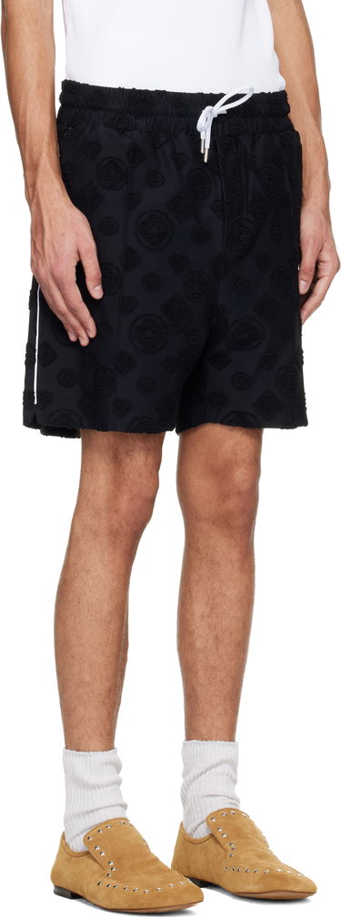 Šortky Casablanca Towelling Monogram Shorts Čierna | M-SP26-JTR-271-02, 1
