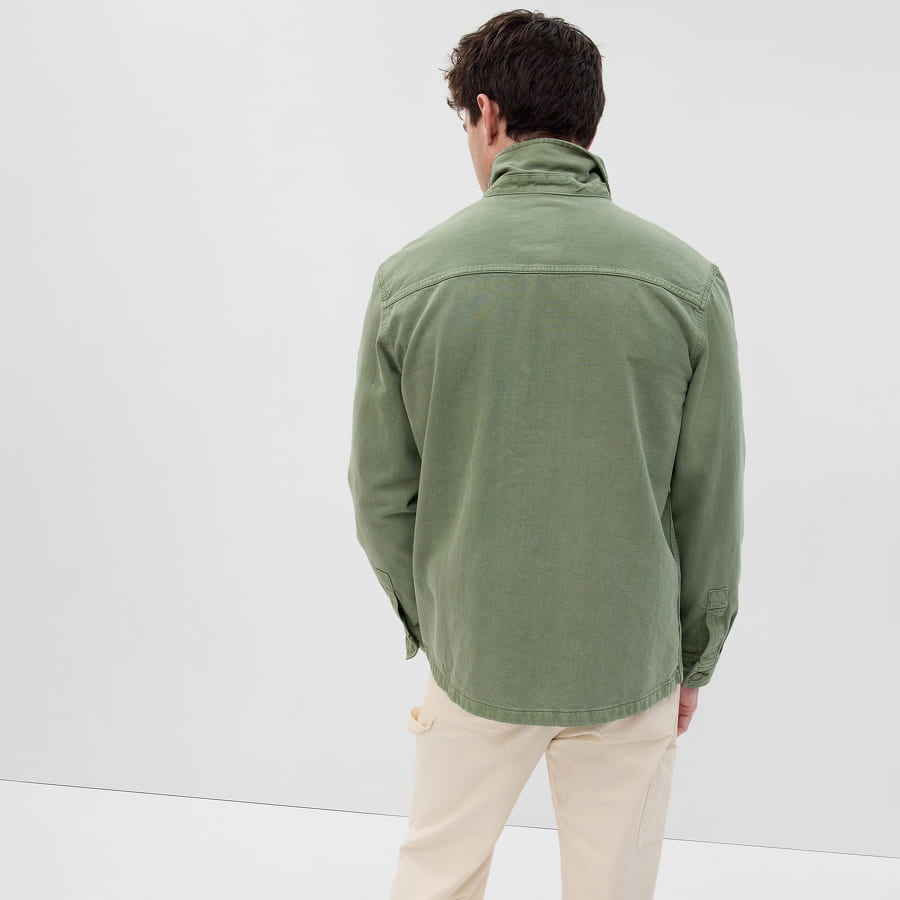 Košeľa GAP Denim Utility Overshirt Zelené | 585778-00, 1