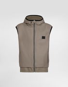 Dolce & Gabbana Wool Canvas Hooded Vest