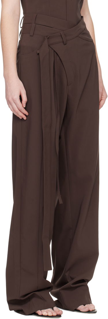 Nohavice Ottolinger Ottolinger Signature Wrap Suit Pants Hnedá | 123-201523-03, 1
