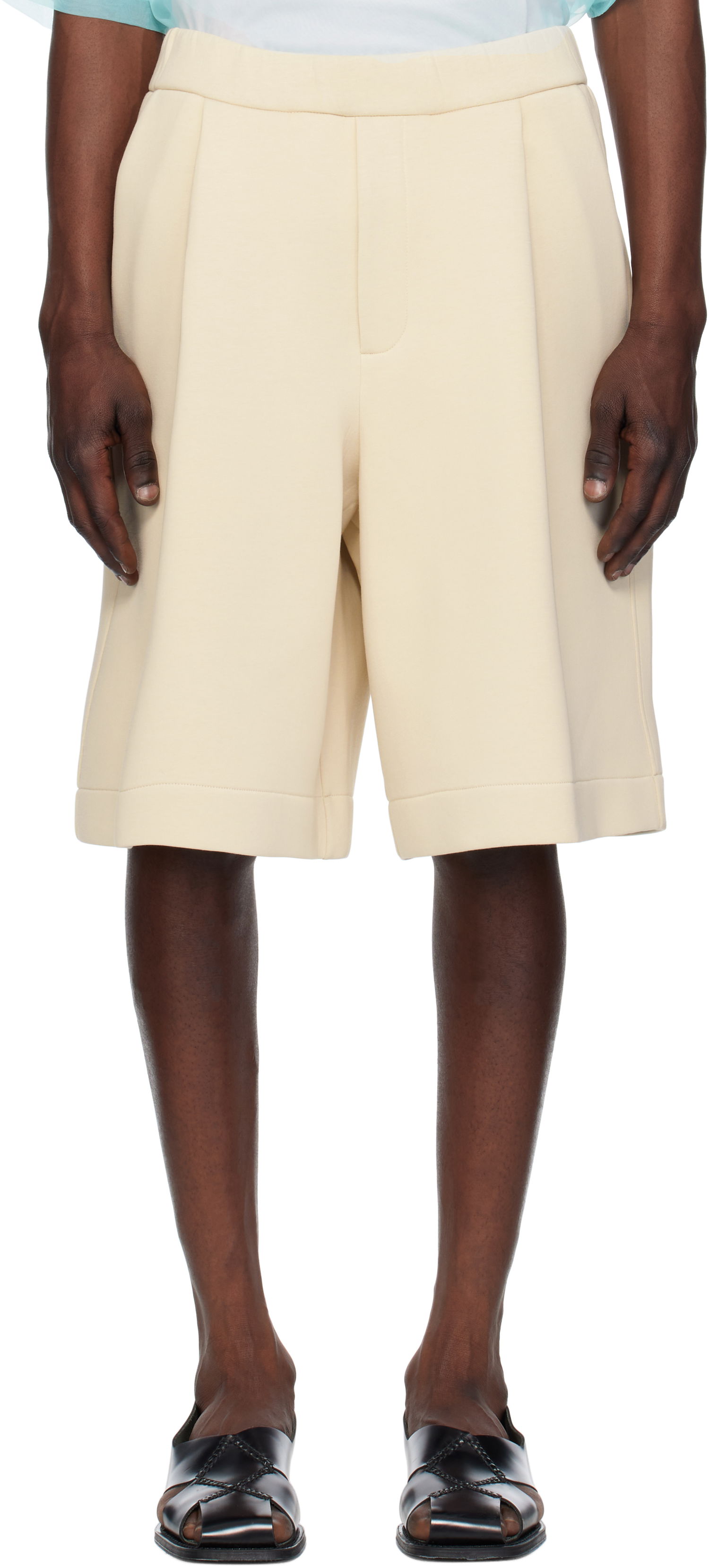 Šortky Dries Van Noten Dries Van Noten Neoprene Shorts Béžová | 251-021139-1622, 0