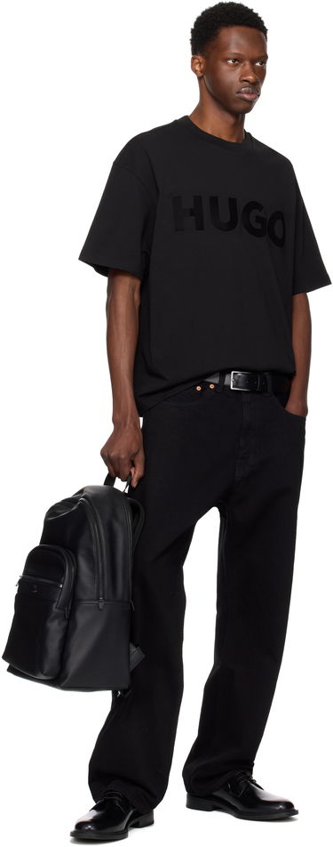 Batoh BOSS Logo Hardware Faux-Leather Backpack Čierna | 50547423, 3