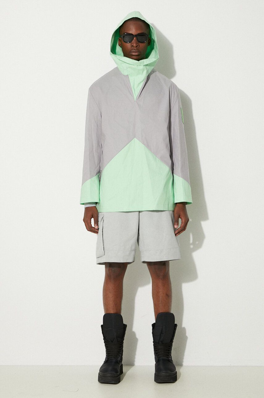 Vetrovka A-COLD-WALL* Geometric Kagool Oversize Šedá | ACWMO095A., 1