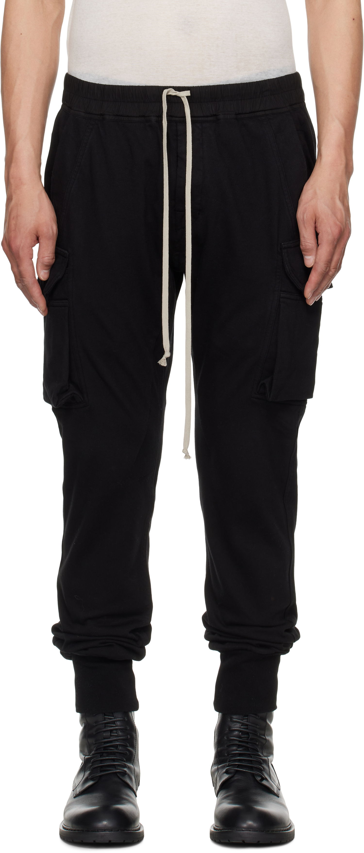 Tepláky Rick Owens Rick Owens DRKSHDW Hollywood Mastodon Cut Cargo Pants Čierna | DU01E3386 RIG, 0