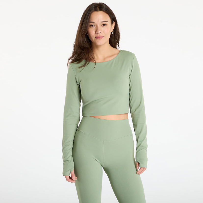 Crop Top Urban Classics Sports Longsleeve Crop Top Zelené | TB7807-20524
