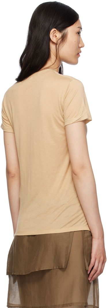Tričko Baserange Semi-Sheer T-Shirt Béžová | TOCT-BL-000, 2