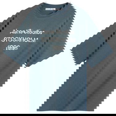 Tričko Acne Studios Acne Studios 1996 Exford Short Sleeve T-Shirt, Size Large Modrá | CL0196-BPA, 1