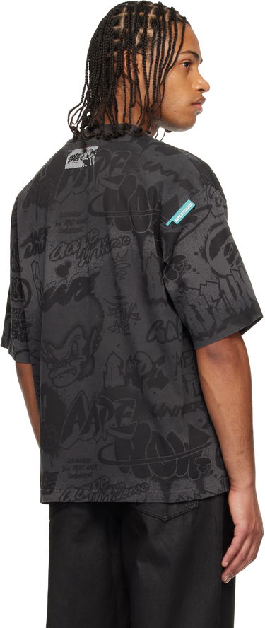 Tričko AAPE by A Bathing Ape Moonface Logo T-shirt Šedá | AAPTEM1665XXOBKX, 2