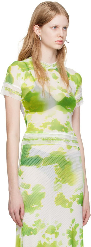 Tričko Ottolinger Ottolinger Exclusive Tie-Dye Mesh T-Shirt Zelené | 100117, 3