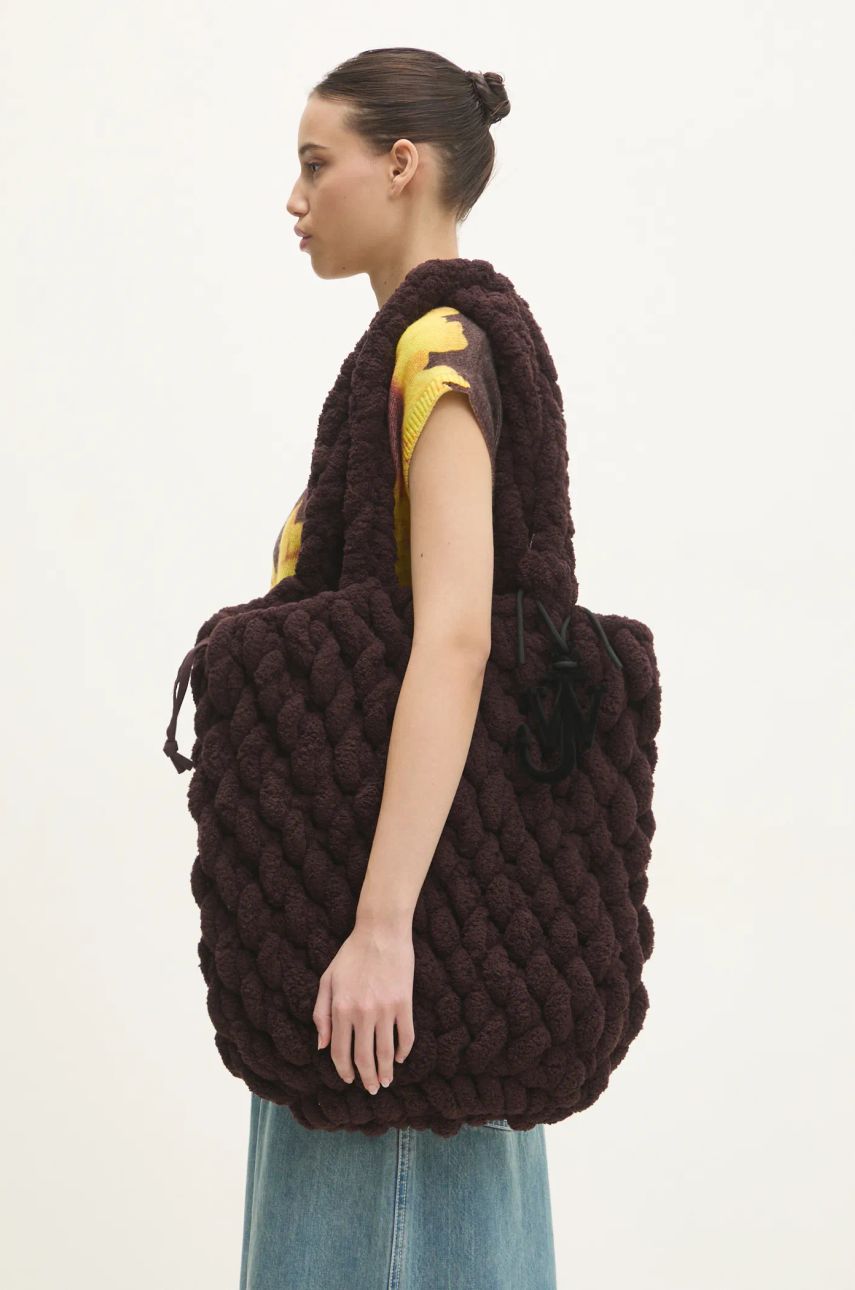 Tote bag JW Anderson JW Anderson XL Blanket Shopper Bag Hnedá | HB0654.YN0362.685, 0