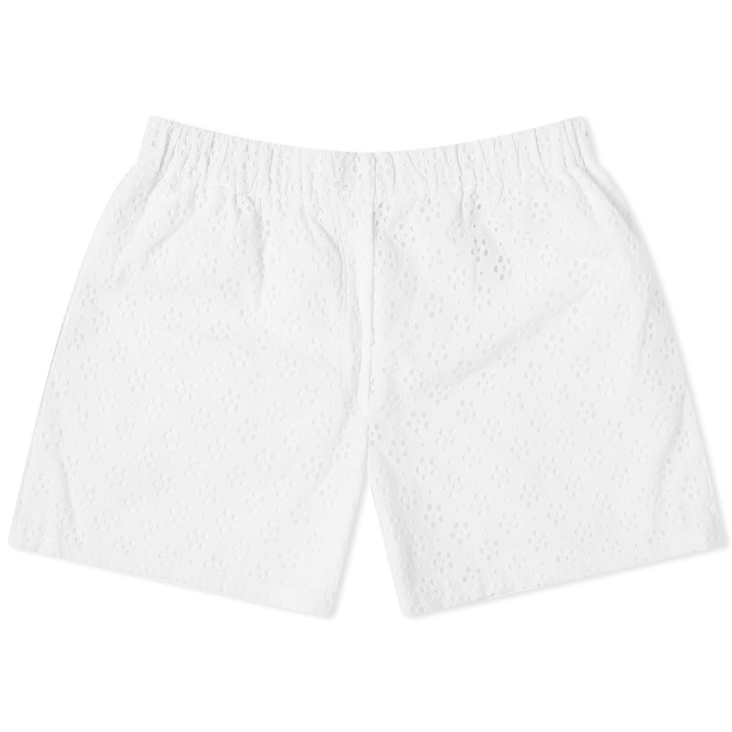 Šortky KENZO Broderie Anglaise Shorts Biela | FE52SH0679K1-02, 0