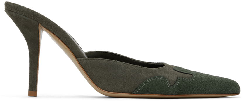 Šperky Miaou GIABORGHINI Edition June Suede Mules Zelené | JUMU-LNLS