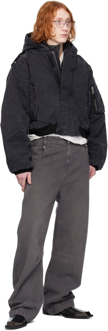 Bomber bunda Entire Studios Entire Studios W2 Denim Hooded Bomber Jacket Čierna | ES2307IR, 3