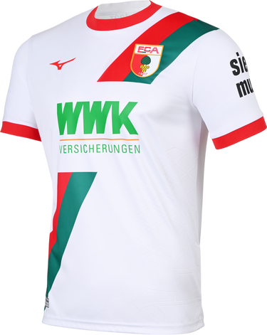 Dres Mizuno FC Augsburg Home Jersey 2025/26 Biela | p2gacx10-01, 0