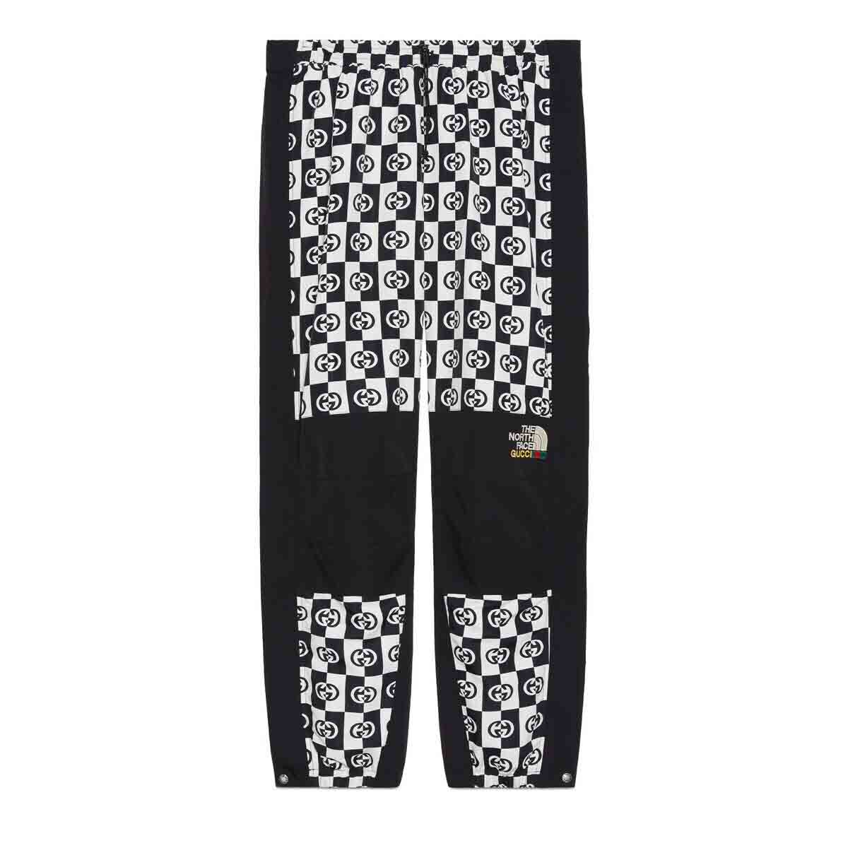 Nohavice Gucci The North Face x Pant Ivory/Black Checkered Čierna | ‎663766 ZAHTK 9207, 0
