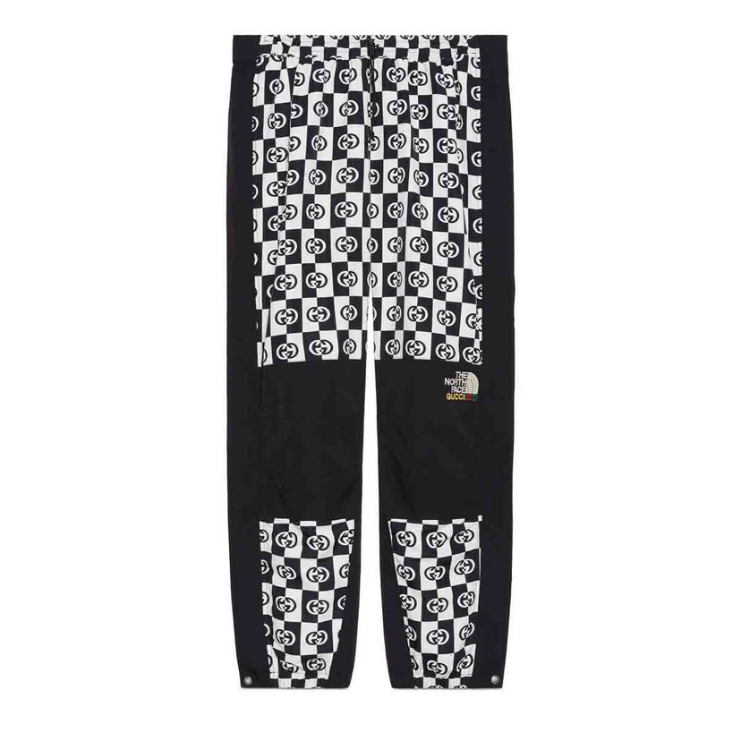 Nohavice Gucci The North Face x Pant Ivory/Black Checkered Čierna | ‎663766 ZAHTK 9207