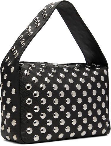 Taška cez rameno Khaite KHAITE Elena Studded Shoulder Bag Čierna | H2025-895, 2