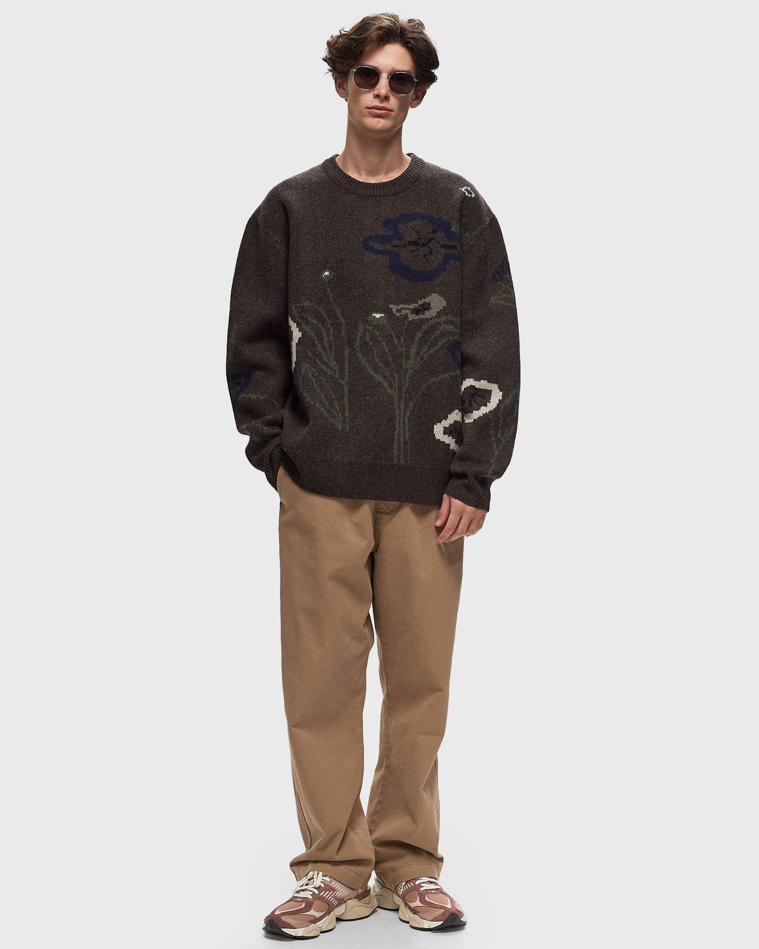Sveter NORSE PROJECTS Rune Jacquard Čierna | N45-0616-2022, 1