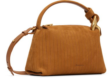 Kabelka JW Anderson Suede-Effect Paneled 'The JWA Small Corner' Bag Hnedá | HB0758-LA0375, 3