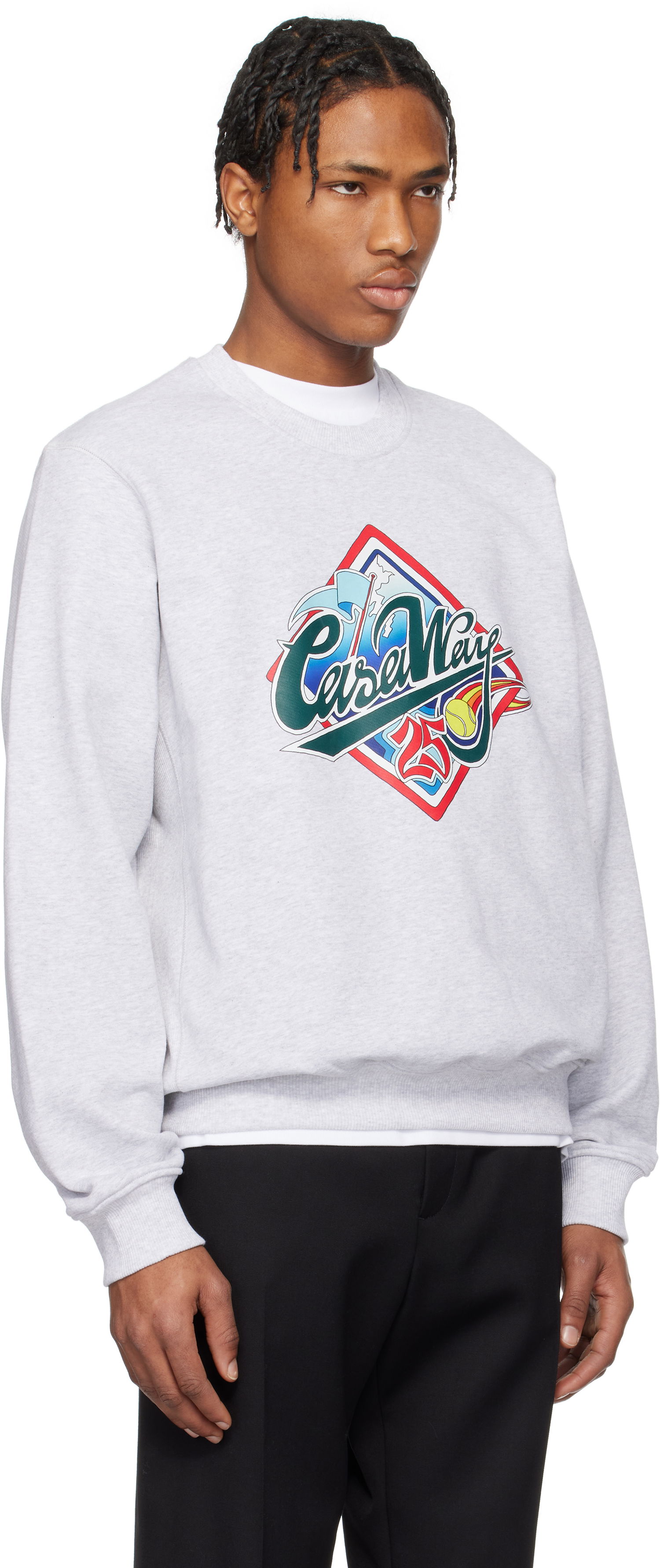 Sveter Casablanca Casablanca 'Casa Way' Sweatshirt Šedá | MS25-JTP-293-02, 1