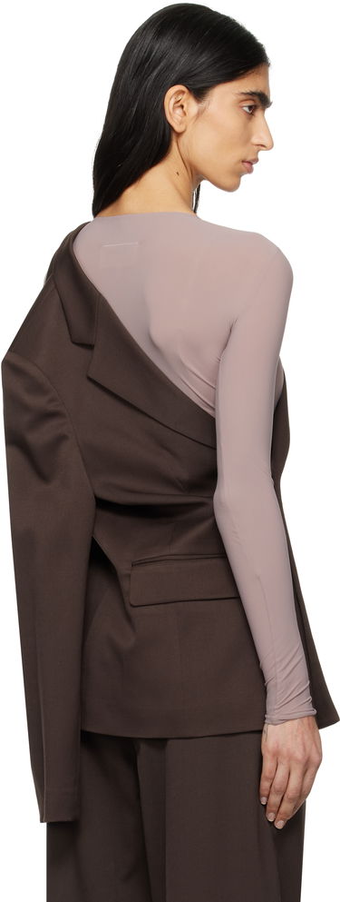 Bunda Maison Margiela MM6 Maison Margiela Twist Suit Blazer Hnedá | S52BN0141 S47848, 2