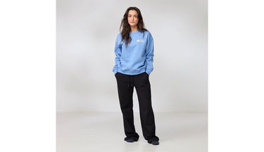 Mikina FJÄLLRÄVEN Classic Crew-Neck Sweatshirt Modrá | F14600186-537, 3