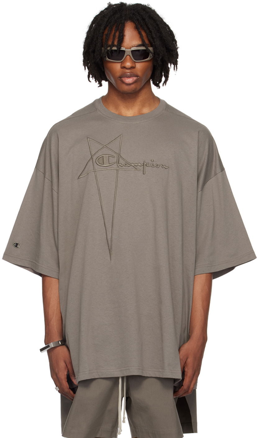 Tričko Rick Owens Edition Tommy Oversized T-Shirt Šedá | CM01D9229 CHJER, 0