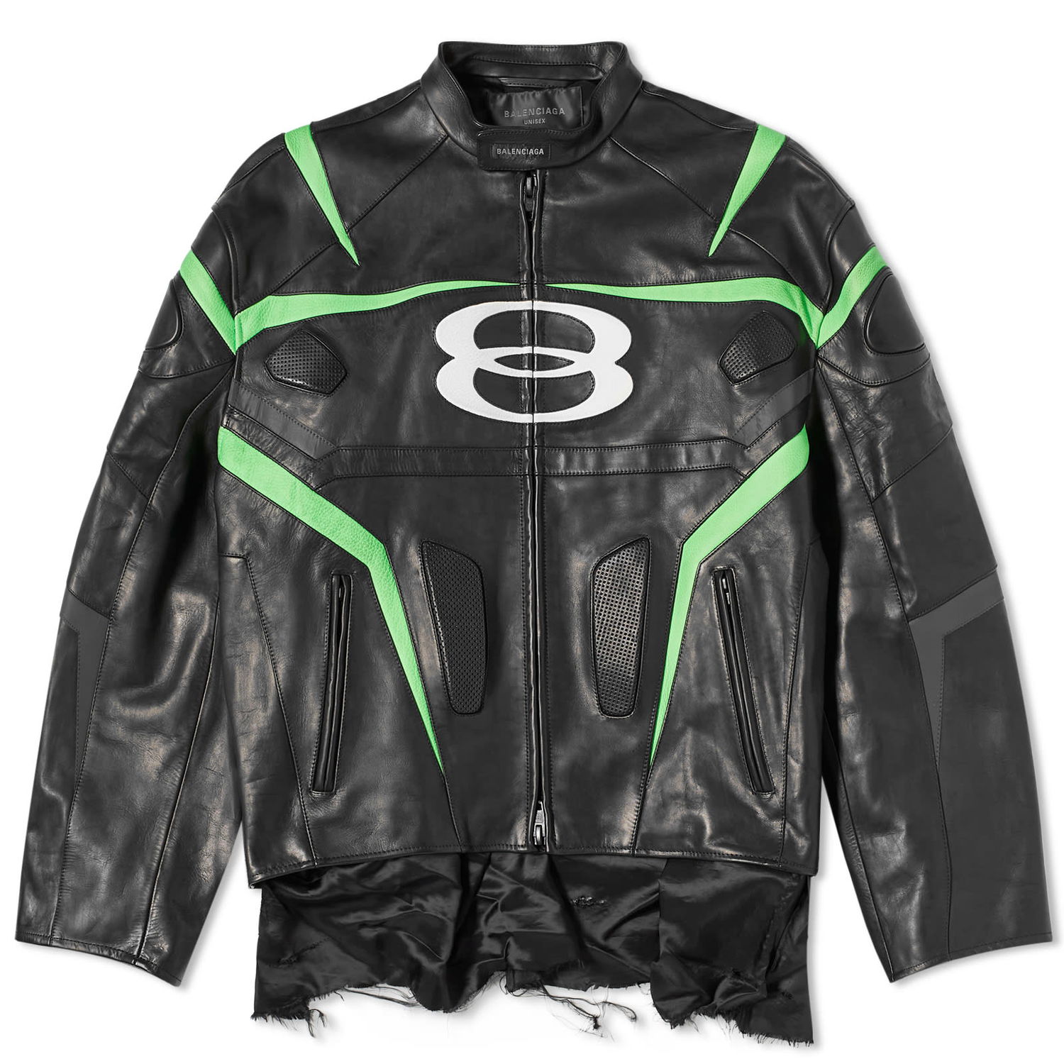 Bunda Balenciaga Oversized Biker Jacket Čierna | 787430-TQS08-1000, 0