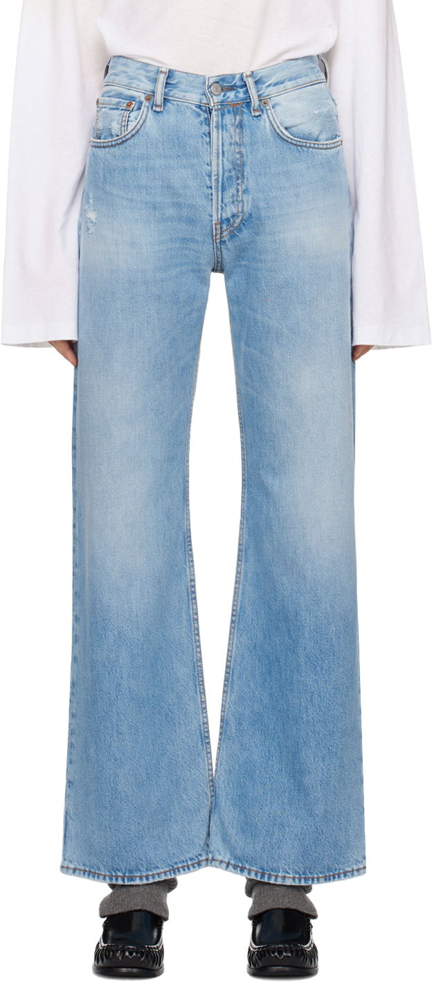 Džínsy Acne Studios Loose-Fit Jeans Modrá | A00338-