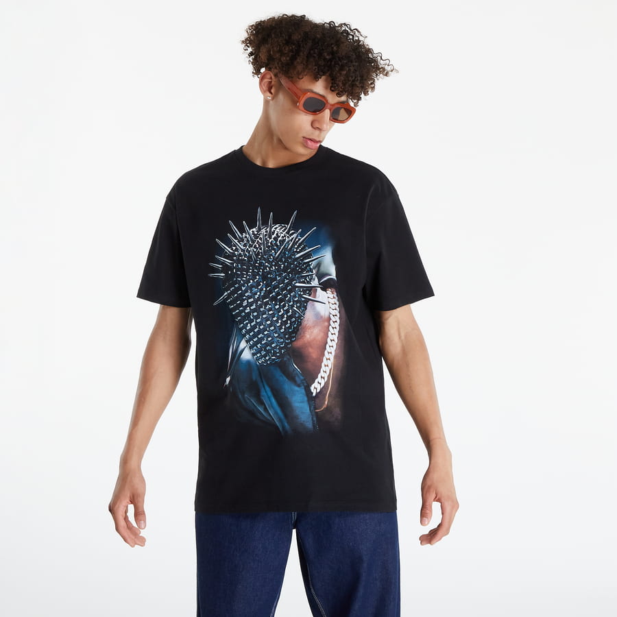 Tričko Urban Classics Thorned Mask Oversize T-Shirt Čierna | MT1974 Black, 0