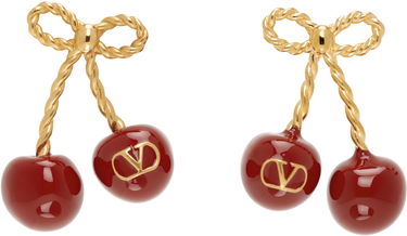 Náušnice Valentino Valentino Garavani Chez 'Valentino' Cherry Earrings Červená | 6W0J0Z80MJP, 0