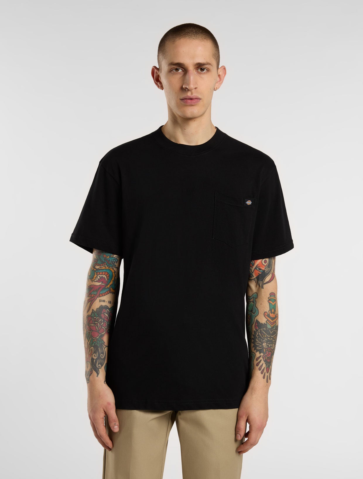 Tričko Dickies Mid-Weight Pocket T-Shirt Čierna | DK:0WS450:BLK:M::1:, 0