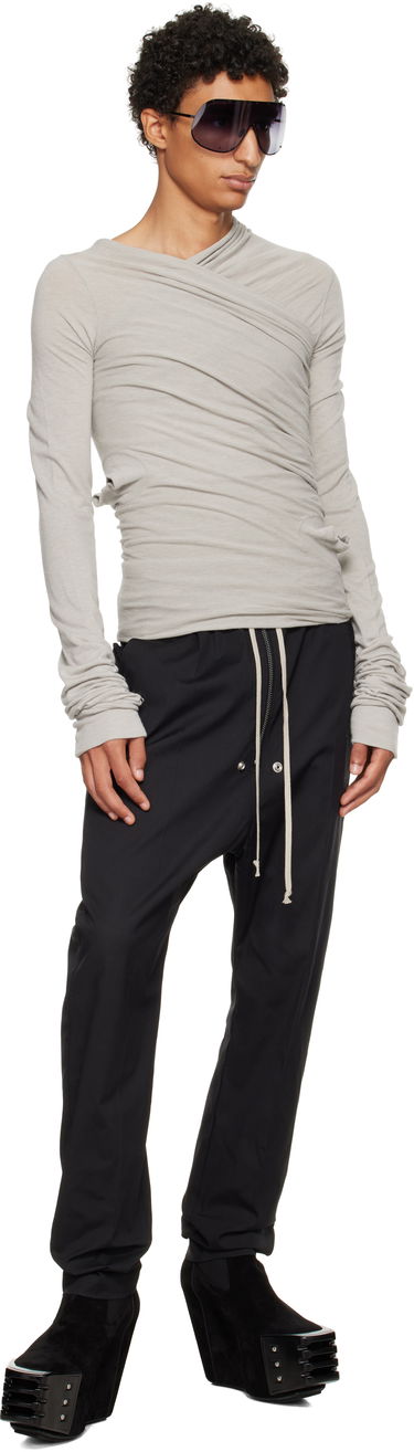 Tričko Rick Owens Rick Owens Concordians Hollywood Banana Long Sleeve T-Shirt Šedá | RU02E1262 JR, 3