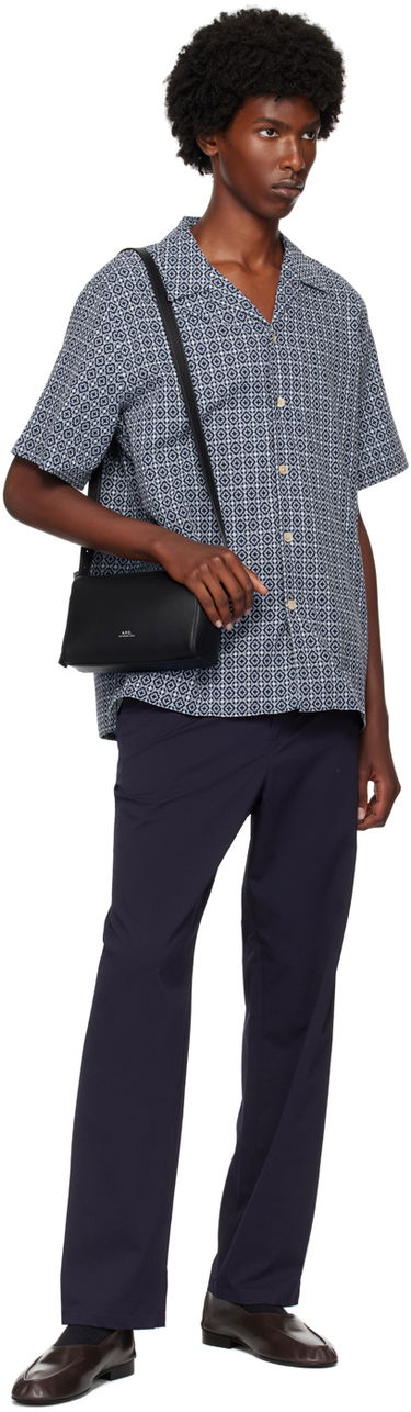 Košeľa Paul Smith PS Paul Smith Cross-Stitch Short Sleeve Shirt Modrá | M2R-695U-N22162-43, 3