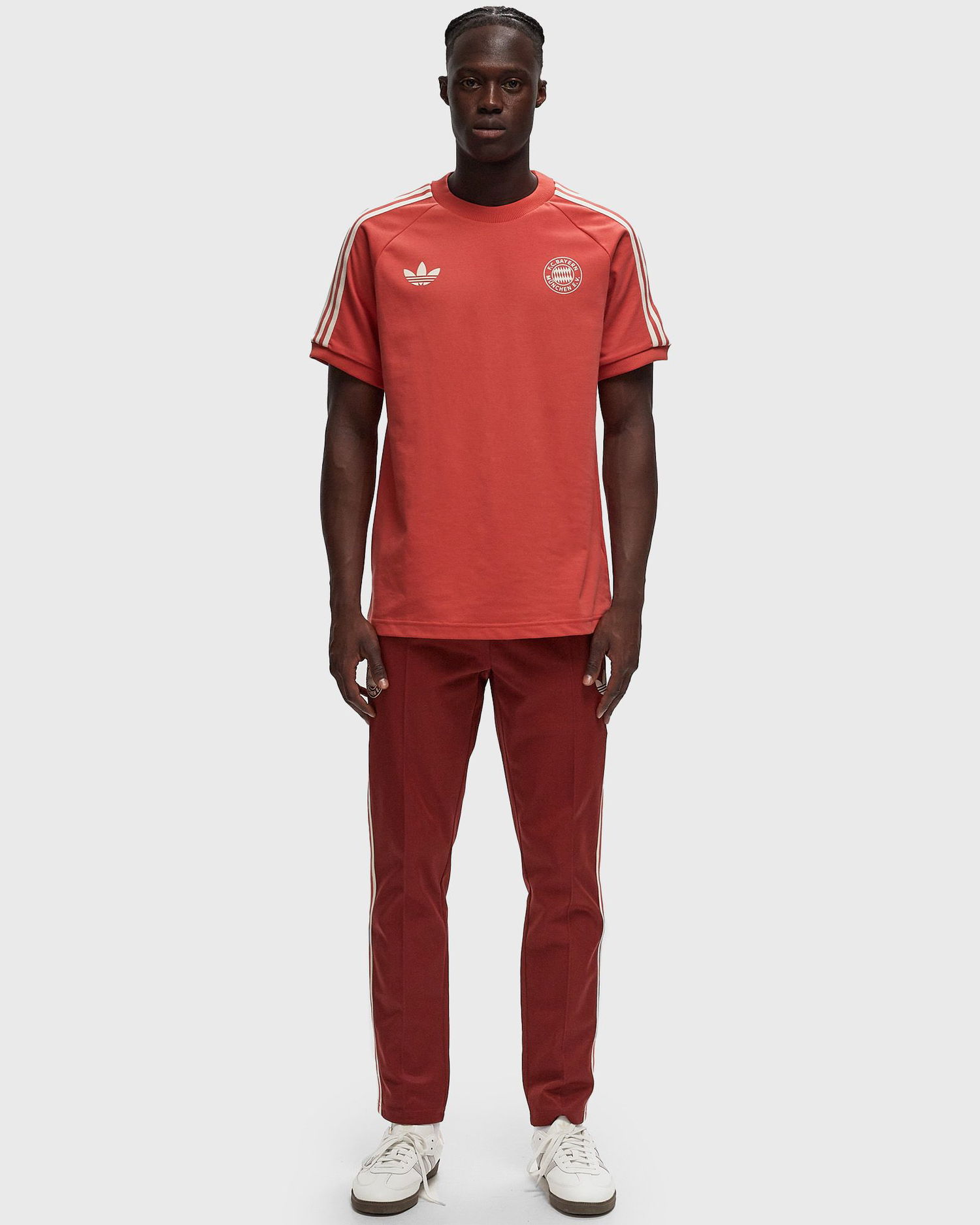 Tričko adidas Originals Red 3-Stripes Classics Tee Oranžová | IY0046, 1