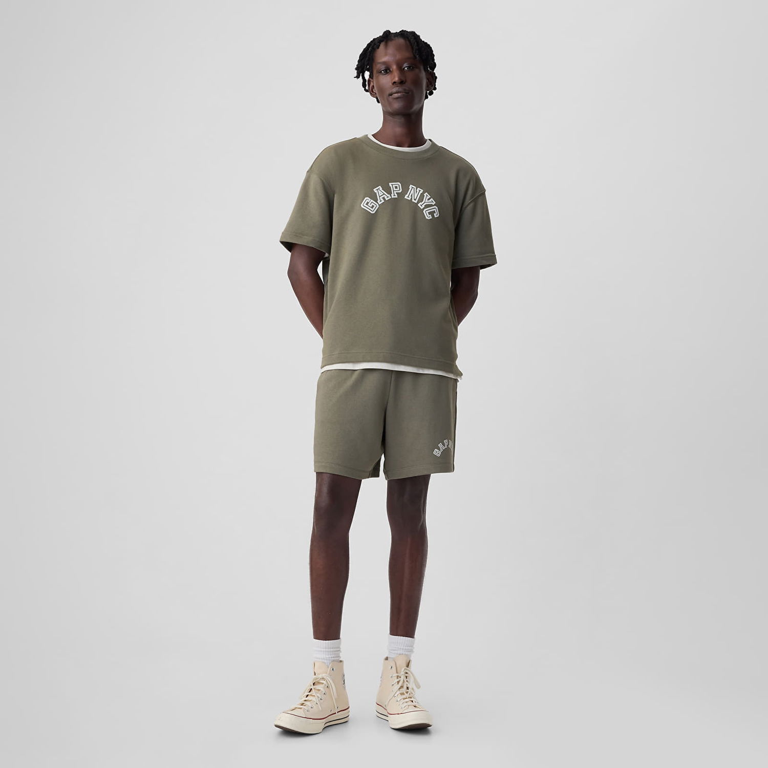 Šortky GAP Logo Shorts Sage Zelené | 862308-02, 0