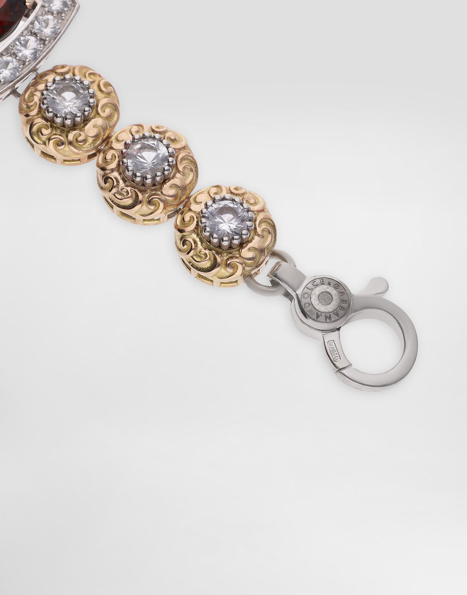 Náhrdelník Dolce & Gabbana Dolce & Gabbana Eleganza 18K White & Rose Gold Garnet & Sapphire Necklace Červená | WNSA5GWGAR1W8266, 1