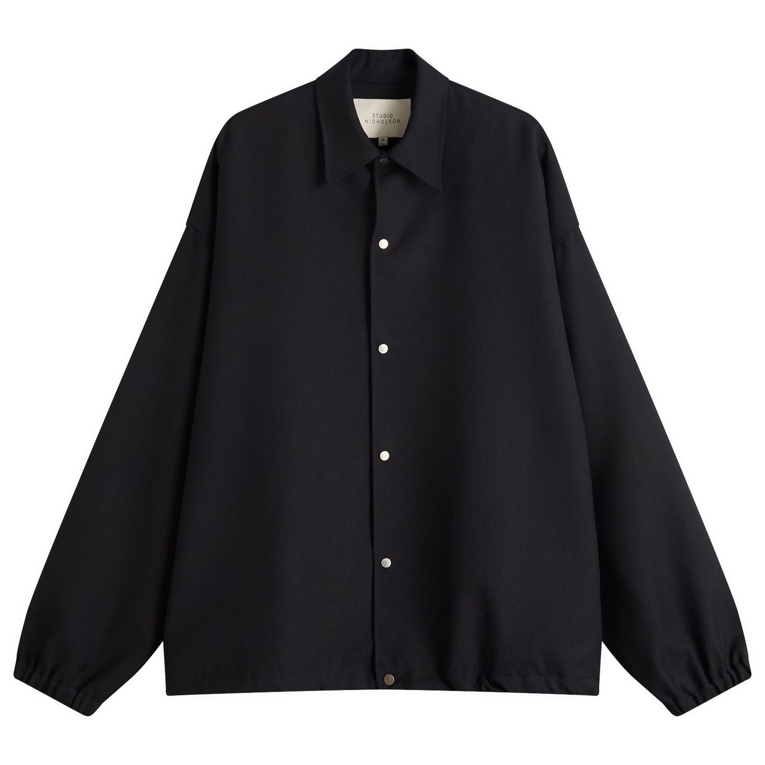 Bunda Studio Nicholson Studio Nicholson Wool Coach Jacket, Size Large Čierna | SPHERESNM-1149-DKN, 1
