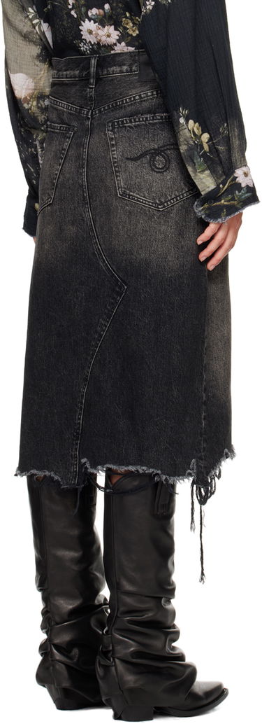 Sukňa R13 R13 Jesse Denim Midi Skirt Čierna | R13WD100-D239D, 2