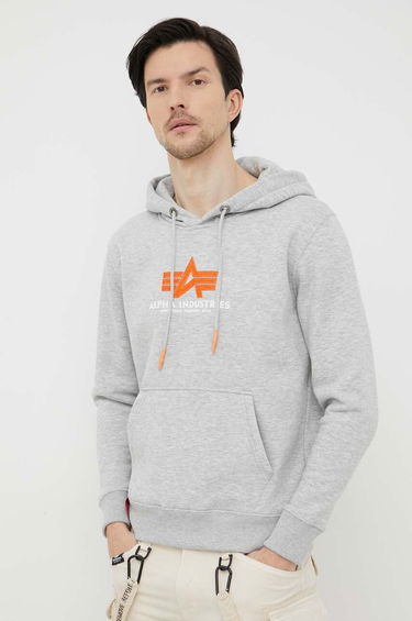 Mikina Alpha Industries Hoodie Šedá | 178312RB.17, 0