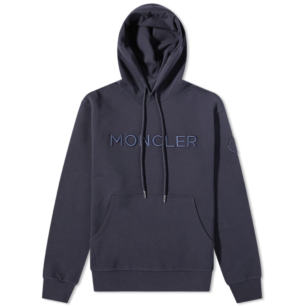 Mikina Moncler Logo Drawstring Popover Hoody Navy | 8G000-24-899WI-778, 0