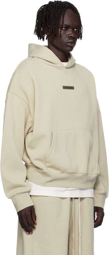 Mikina Fear of God Fear of God ESSENTIALS Classic Fit Fleece Hoodie Béžová | 192SP252056F, 1