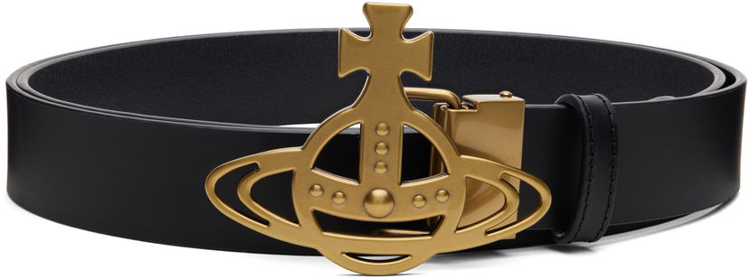 Opasok Vivienne Westwood Vivienne Westwood Orb Buckle Belt Čierna | 82010072U-L00CH-